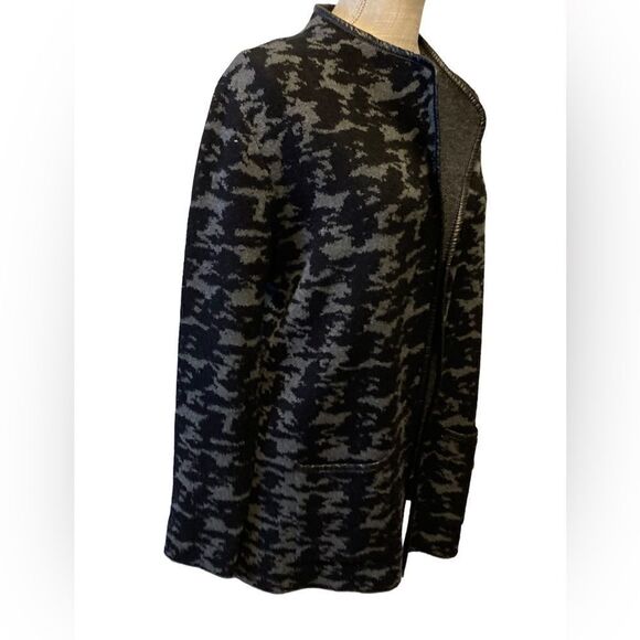 Elliott Lauren Vintage Wool Jacket – Black & Gray Statement Outerwear M - Picture 3 of 8